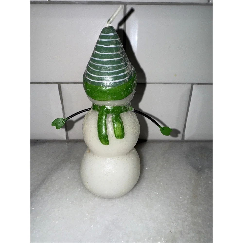 Vintage‎ Snowman Candle